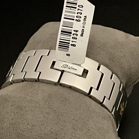 Brighton Floral Bracelet Watch - Enamel Accents - NOS - Picture 2 of 4